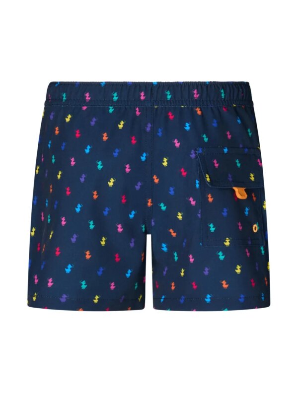 Save The Duck Kids Zwembroek met logoprint - Blauw