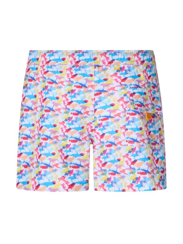 Save The Duck Kids Zwembroek met haaienprint - Blauw