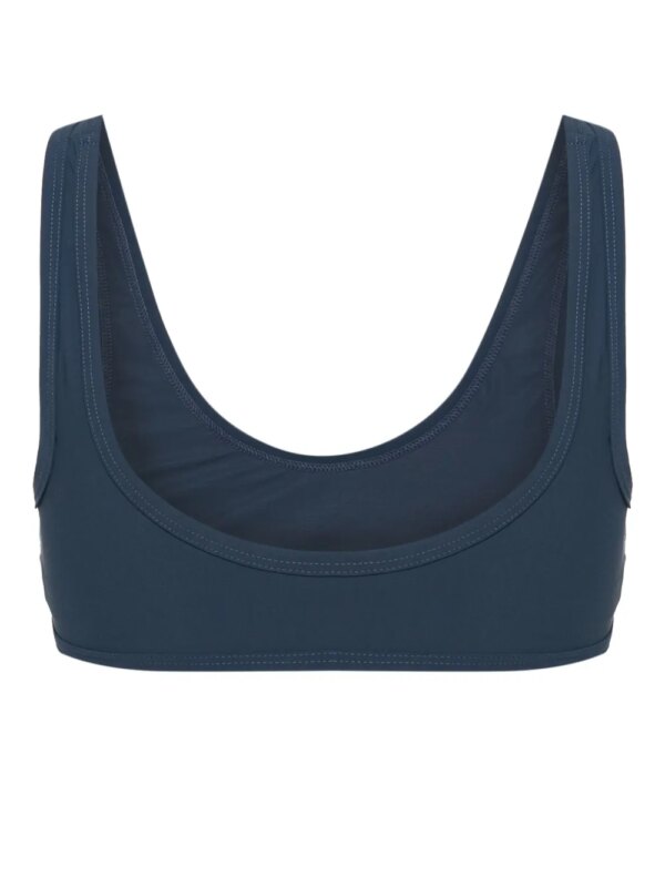 Jil Sander Bikinitop met logoprint - Blauw