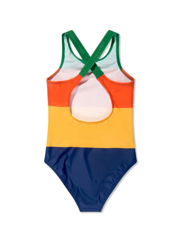 Mini Rodini Gestreept badpak - Groen