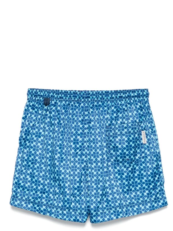 PENINSULA SWIMWEAR Zwembroek met geometrische print - Blauw