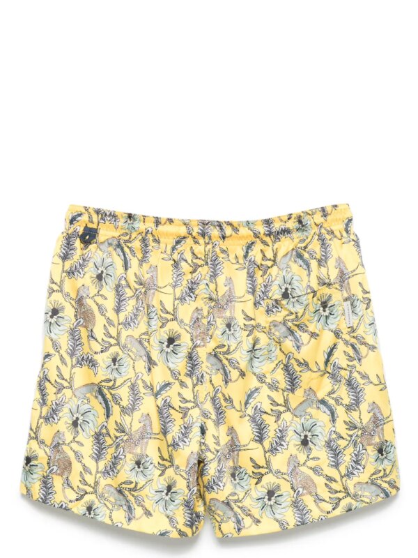 PENINSULA SWIMWEAR Zwembroek met bloemenprint - Geel