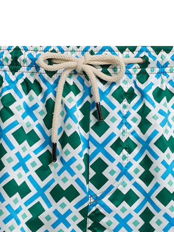 PENINSULA SWIMWEAR Zwembroek met geometrische print - Blauw