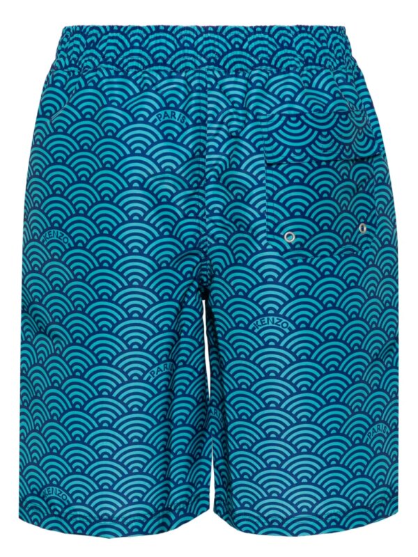 Kenzo Zwembroek met print - Blauw