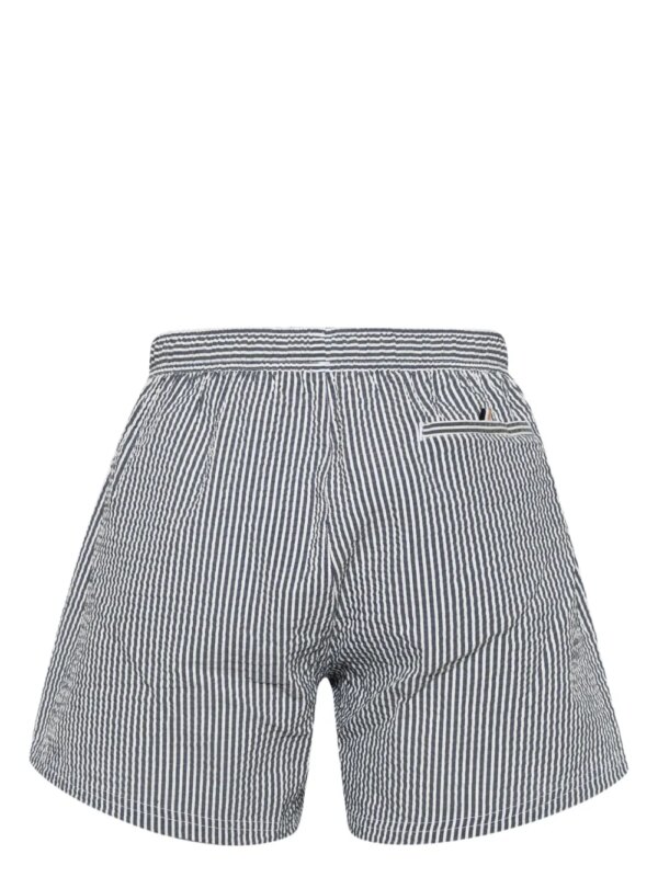 BOSS Gestreepte zwembroek - Blauw