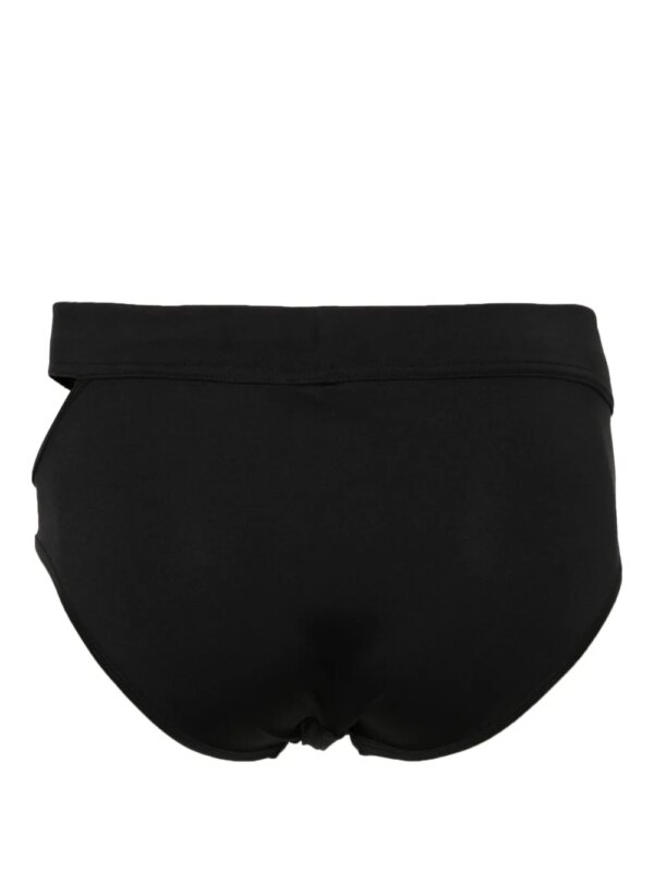 LGN LOUIS GABRIEL NOUCHI Zwembroek met logo-applicatie - Zwart