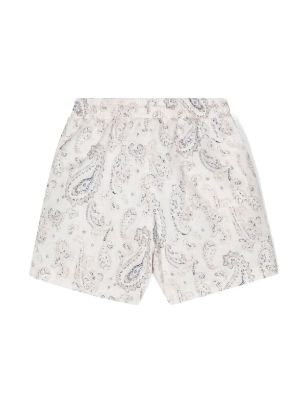 Brunello Cucinelli Kids Zwembroek met paisley-print - Beige