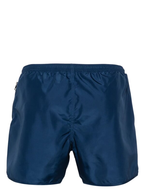 Neil Barrett Zwembroek met logo label - Blauw