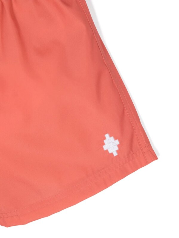 COUNTY OF MILAN KIDS Zwembroek met logo-reliëf - Oranje