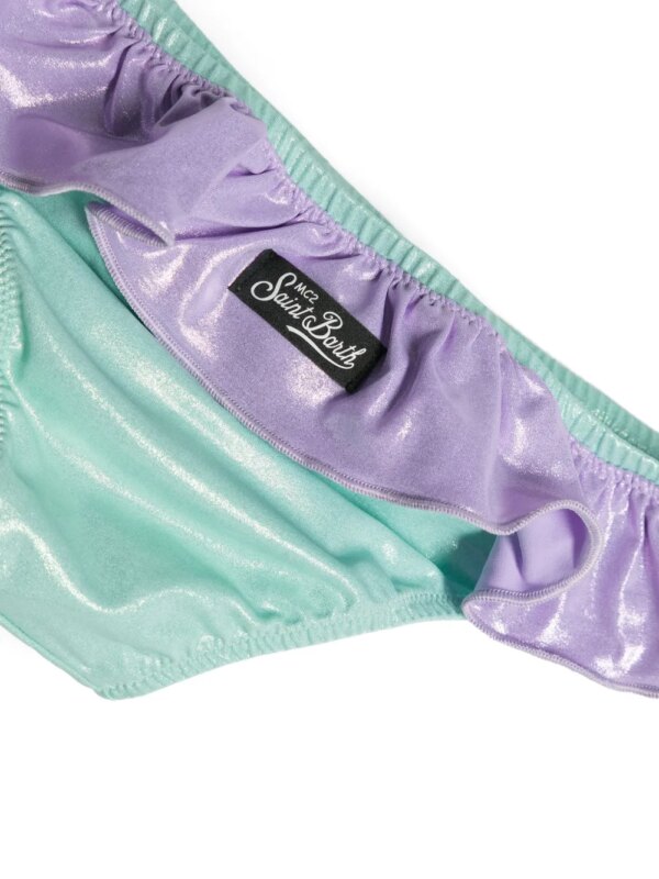 MC2 Saint Barth Kids Bikinibroekje met ruches - Groen