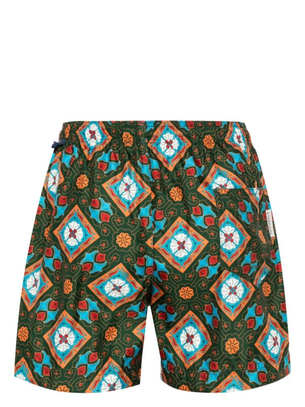 PENINSULA SWIMWEAR Zwembroek met grafische print - Groen