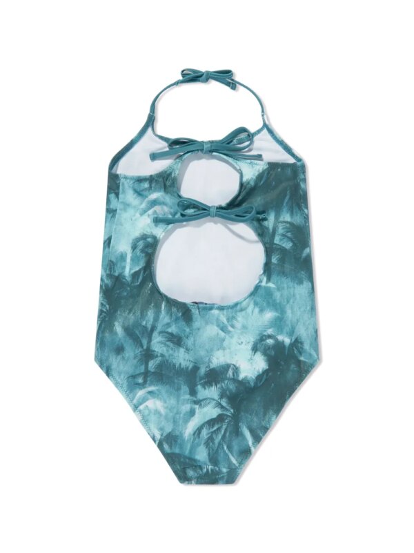 Emporio Armani Kids Badpak met tropische print - Groen