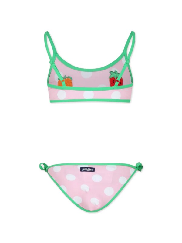 MC2 Saint Barth Kids Bikini met stippen - Roze