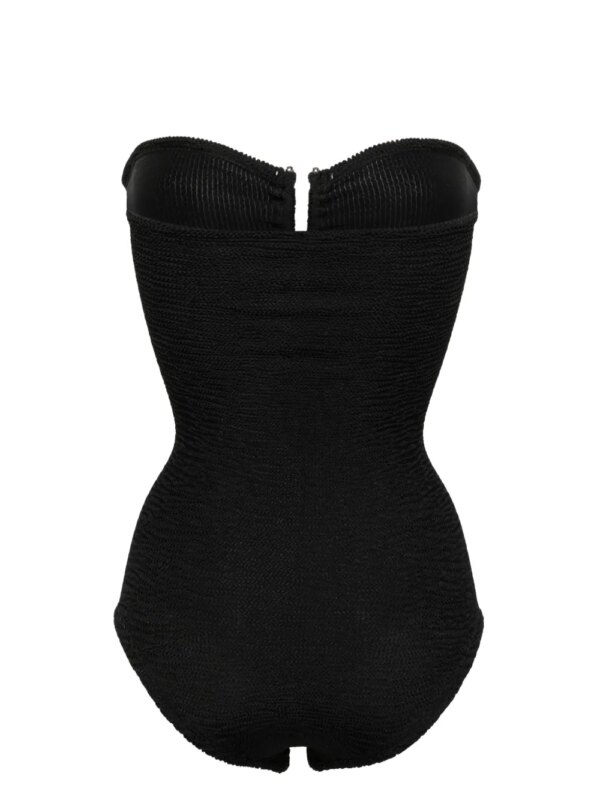 PARAMIDONNA Frida strapless seersucker badpak - Zwart