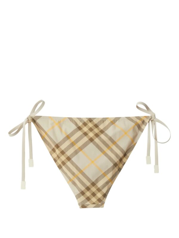 Burberry Geruit bikinibroekje - Beige