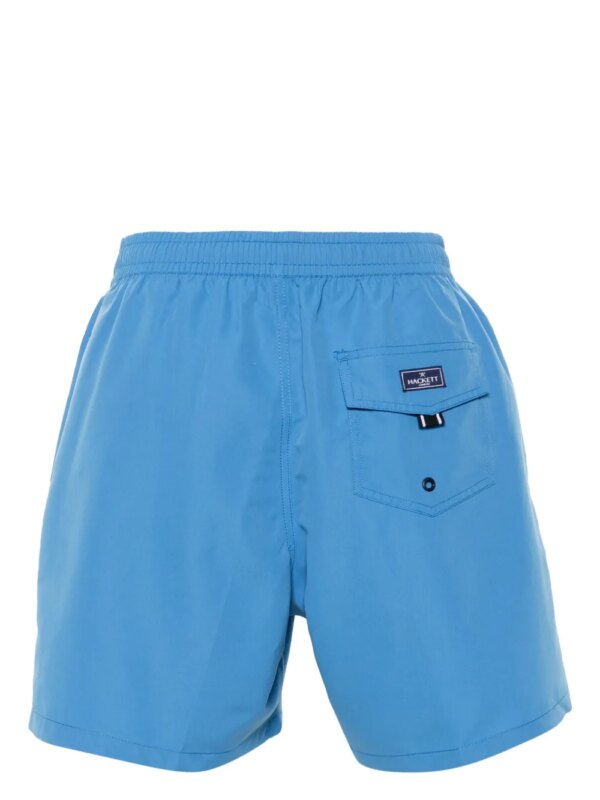 Hackett Zwembroek met borduurwerk - Blauw