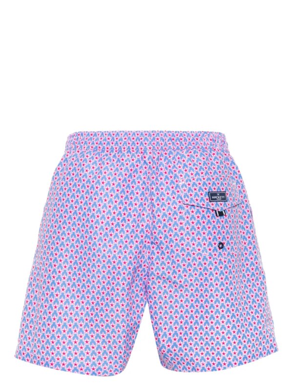 Hackett Zwembroek met bloemenprint - Blauw