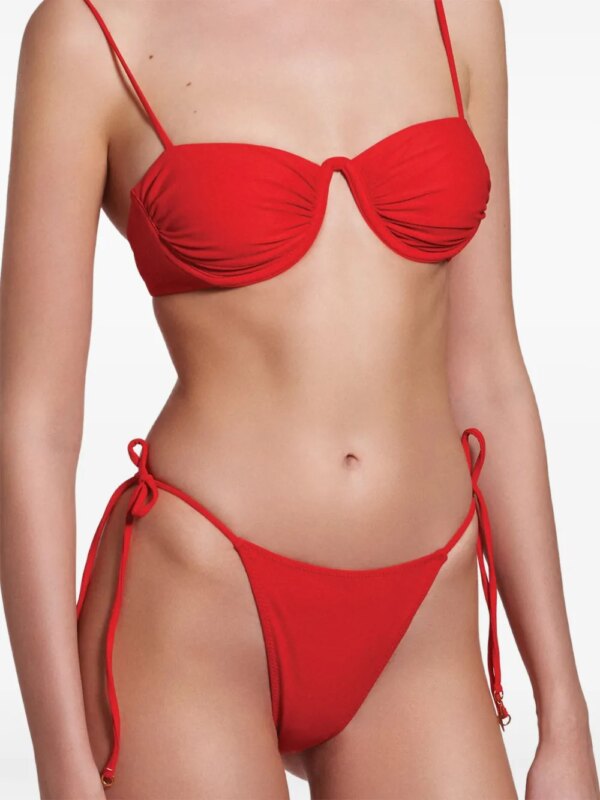 Noire Swimwear Bikini met monogram - Rood