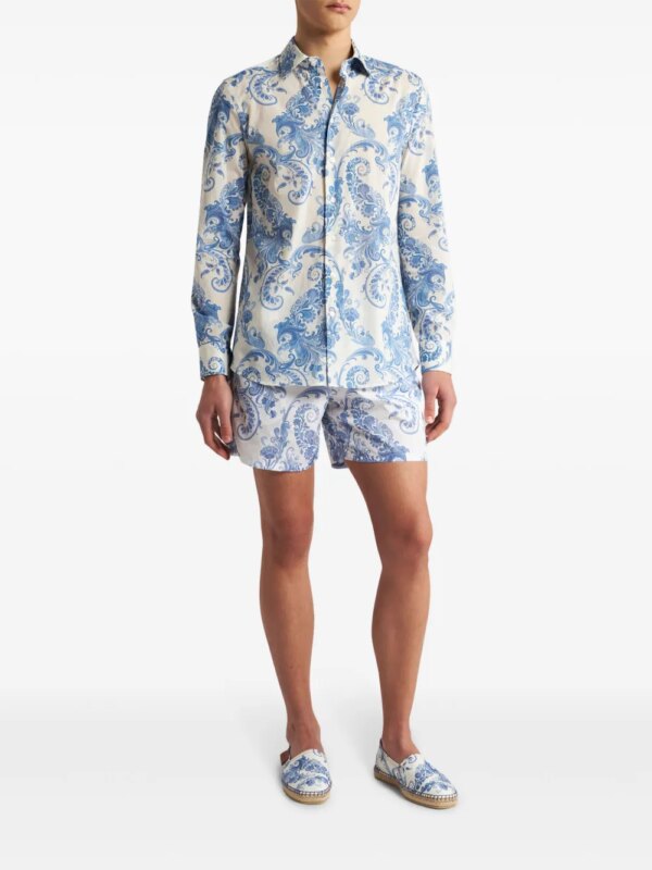 ETRO Zwembroek met paisley-print - Blauw