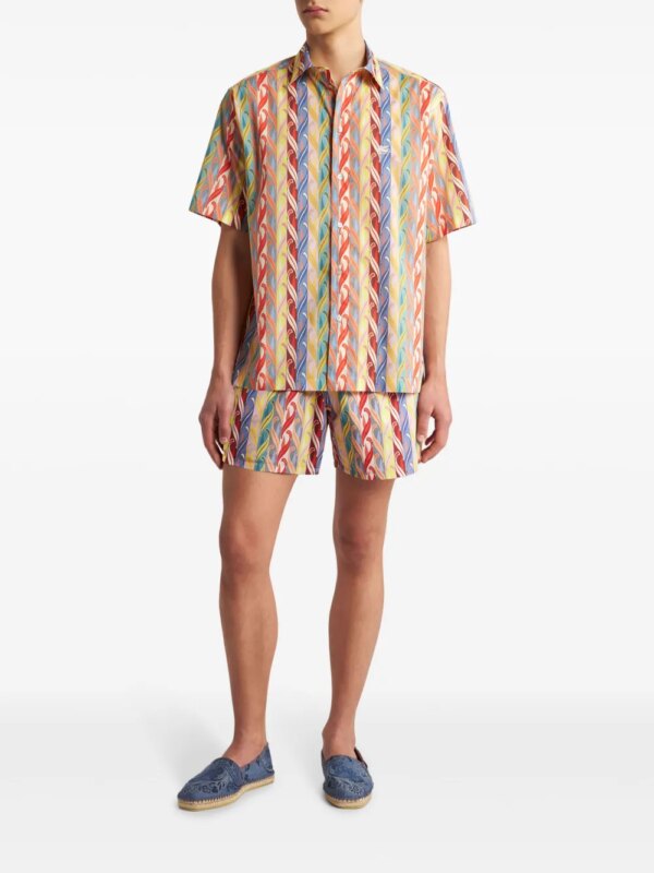 ETRO Gestreepte zwembroek - Beige