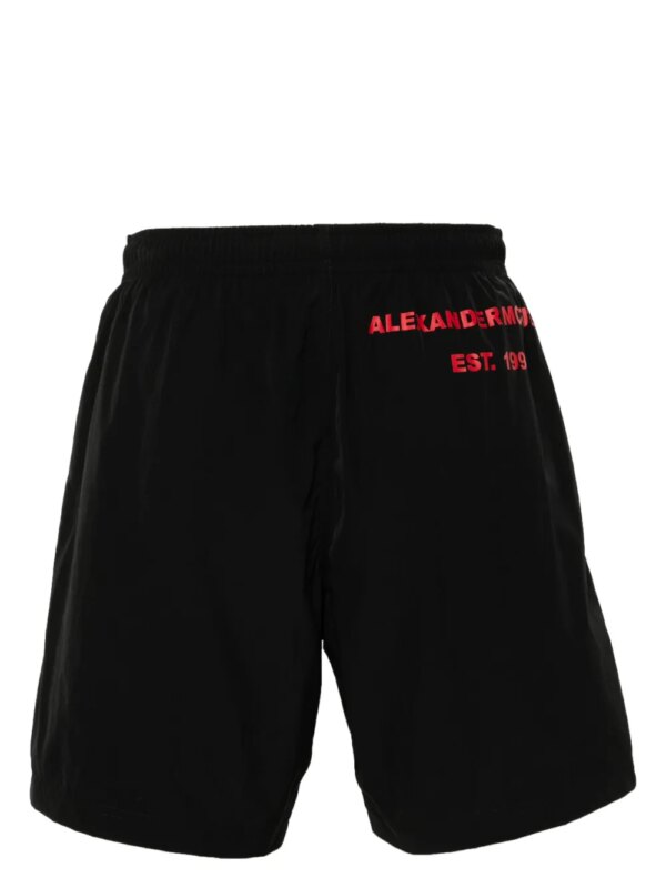 Alexander McQueen McQueen zwembroek met graffiti-print - Zwart