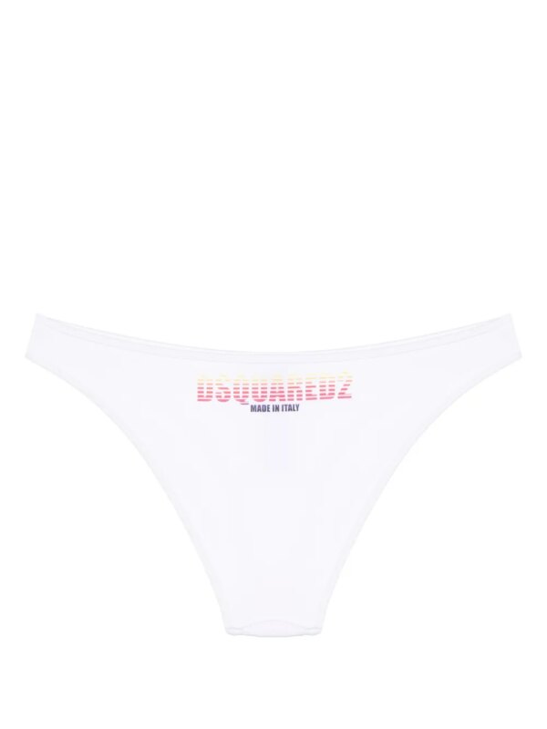 DSQUARED2 Bikinislip met logoprint - Wit