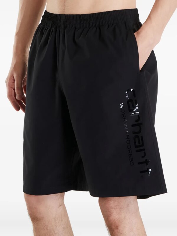 Carhartt WIP Zwembroek met logoprint - Zwart