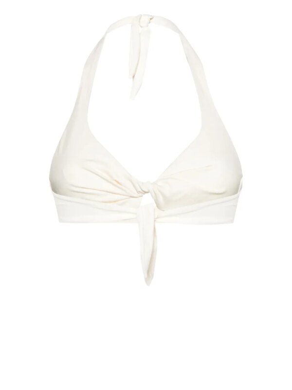 MC2 Saint Barth Tristan bikinitop met halternek - Beige