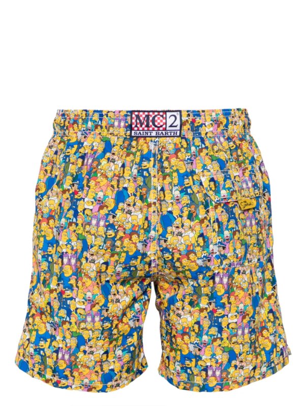 MC2 Saint Barth Zwembroek met print - Geel