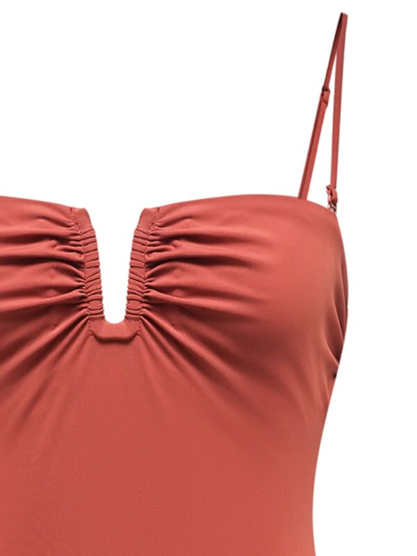 12 STOREEZ Badpak met ruches - Rood