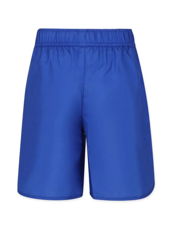 Moschino Kids Zwembroek met teddybeer logoprint - Blauw