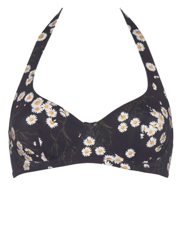ERES Passionnel bikinitop met bloemenprint - Zwart
