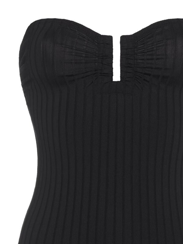 ERES Bossa Nova geribbeld badpak - Zwart