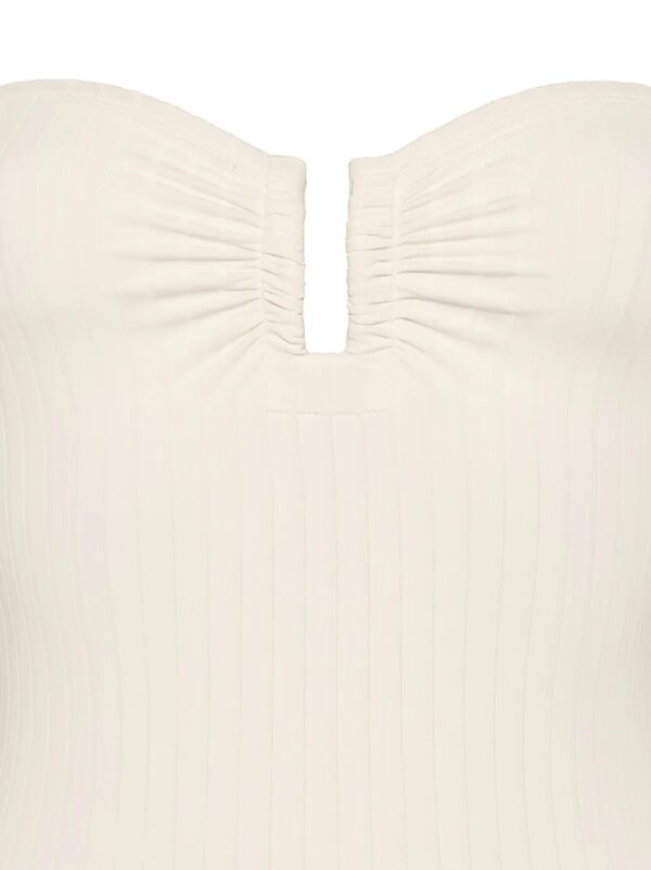 ERES Bossa Nova geribbeld badpak - Wit