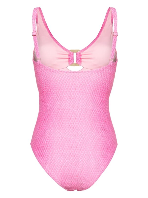 Heidi Klein Badpak met slangenprint - Roze