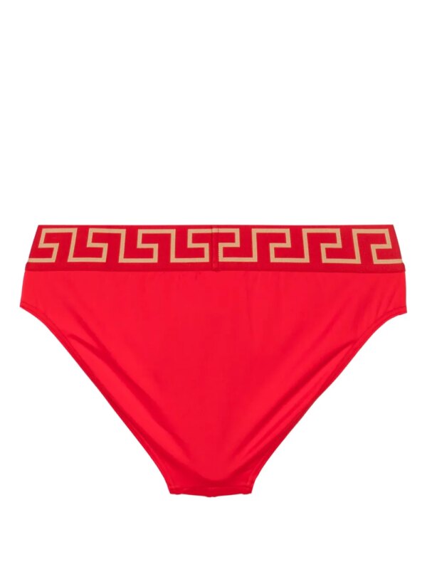 Versace Zwembroek met Greca afwerking - Rood