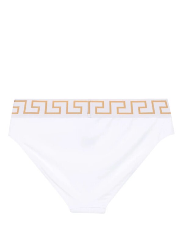 Versace Zwembroek met Greca afwerking - Wit