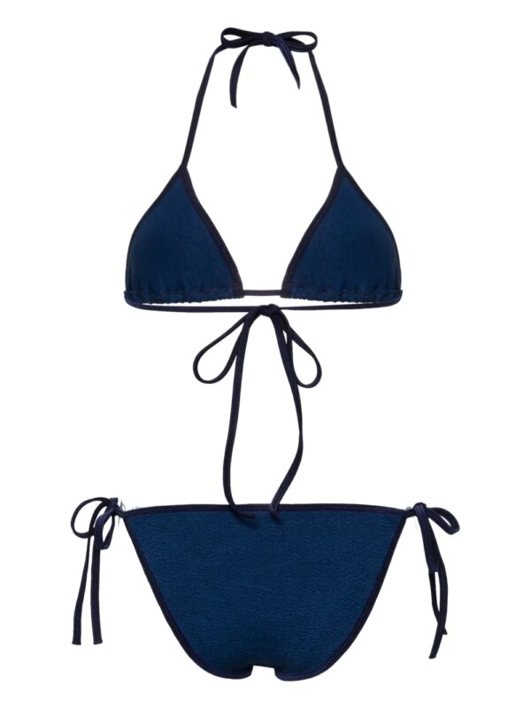 Hunza G Gina gesmockte bikini - Blauw
