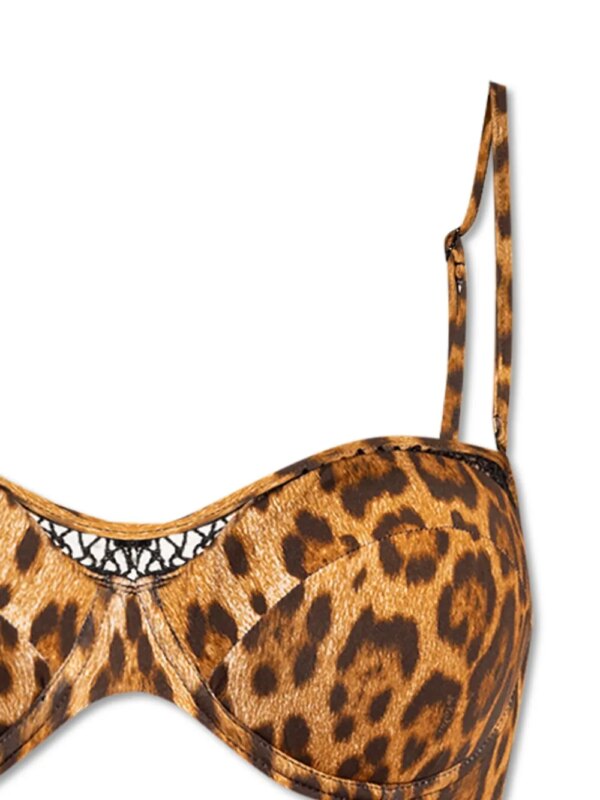 La Perla Bikini met luipaardprint - Bruin