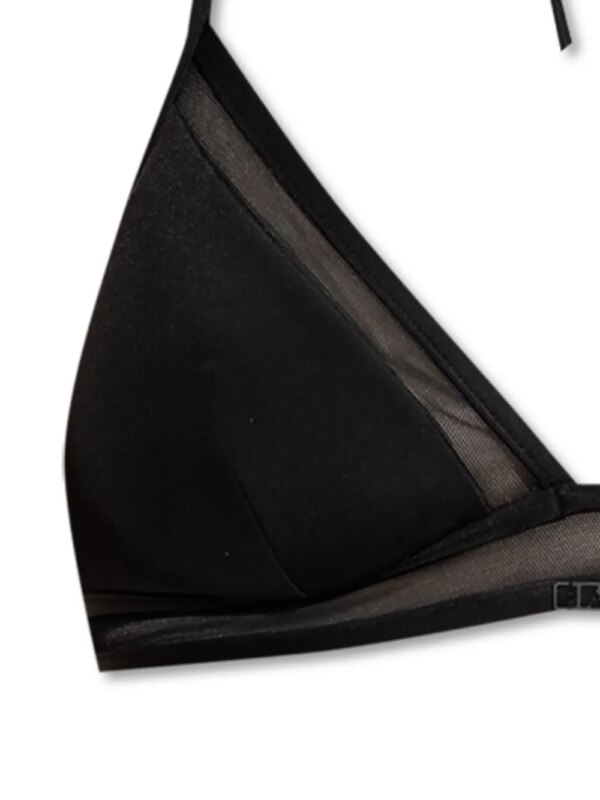 La Perla Bikinitop met logoplakkaat - Zwart