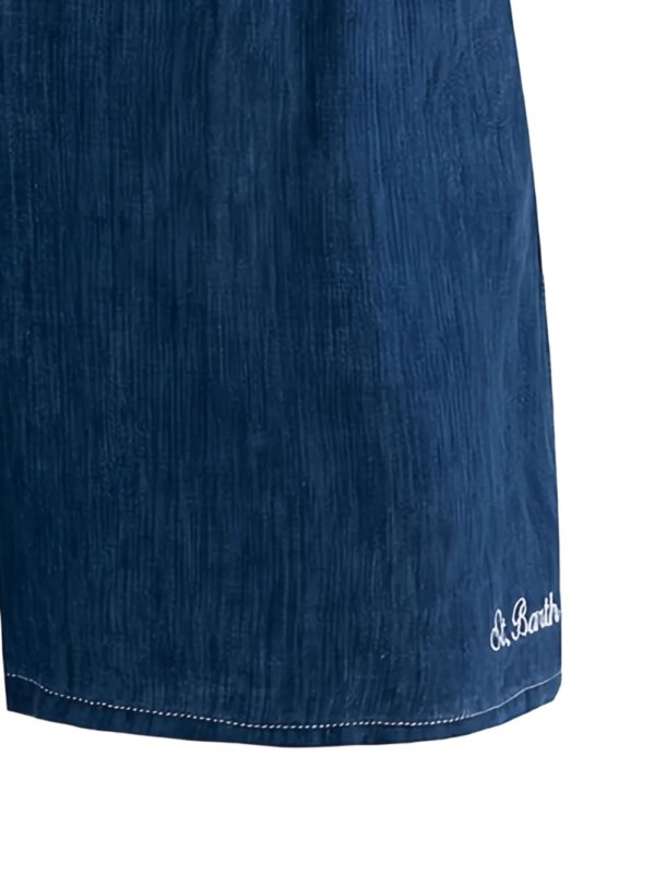 MC2 Saint Barth Gustavia linnen-denim zwembroek - Blauw