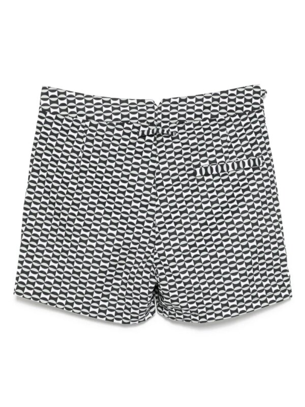 GUSARI London zwembroek met print - Groen