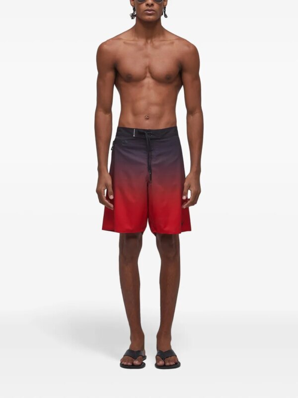 Osklen Surf Pro bermuda zwembroek met kleurverloop - Rood