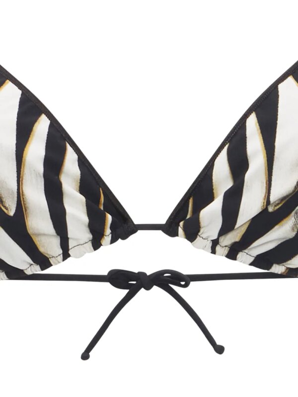 Roberto Cavalli Ray of Gold bikinitop met print - Goud