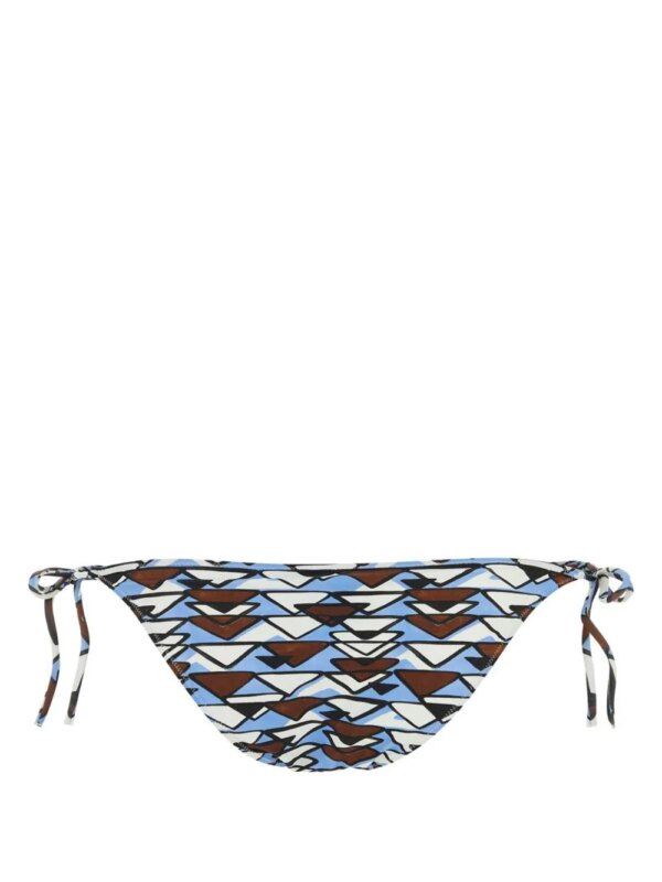 Prada Bikinislip met geometrische print - Bruin