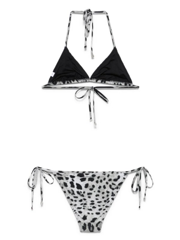 Dolce & Gabbana Bikini met luipaardprint - Grijs