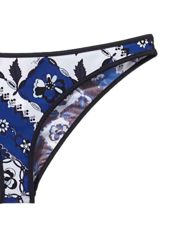 PUCCI Bikinislip met Orchidee-print - Blauw
