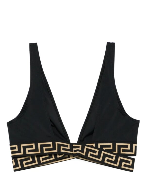 Versace Bikinitop met Greca detail - Zwart