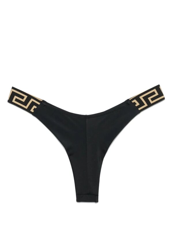Versace Bikinislip met Grieks detail - Zwart