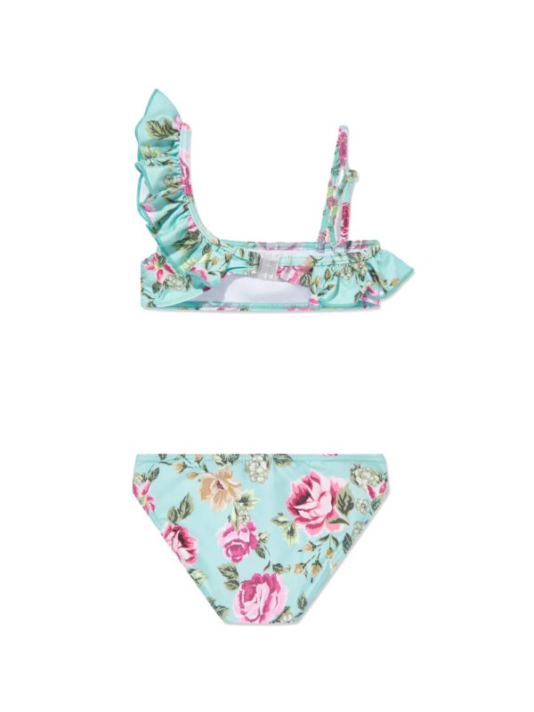 SELINIACTION KIDS Bikini met bloemenprint - Blauw